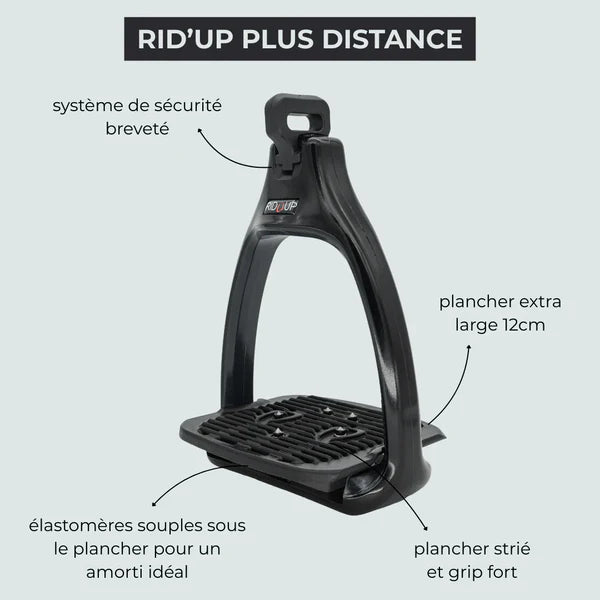 Rid'Up - Étriers de sécurité Plus Distance rose corail