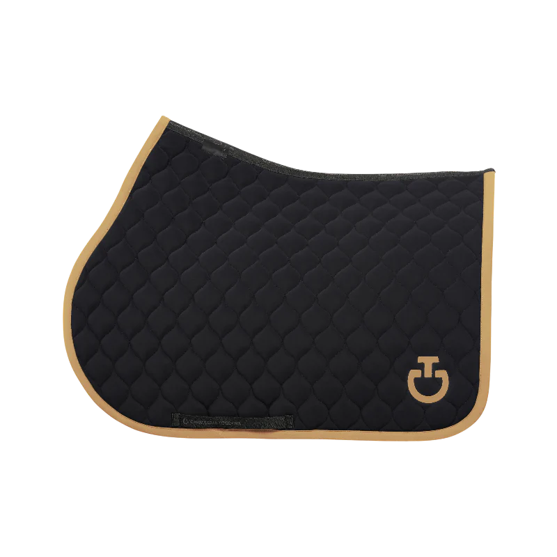 Cavalleria Toscana - Tapis de selle Circular Quilted noir/ mocca