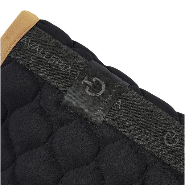 Cavalleria Toscana - Tapis de selle Circular Quilted noir/ mocca