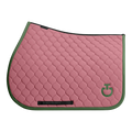 Cavalleria Toscana - Tapis de selle Circular Quilted candy pink/ forest green