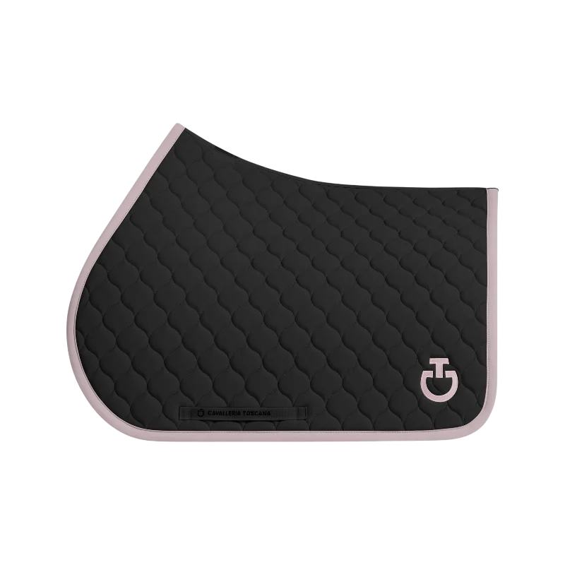 Cavalleria Toscana - Tapis de selle Circular Quilted noir/ violet ice