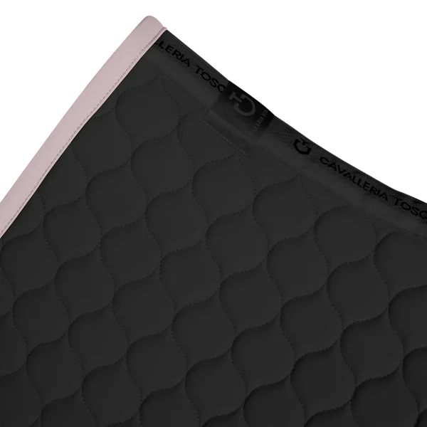 Cavalleria Toscana - Tapis de selle Circular Quilted noir/ violet ice