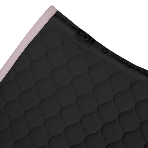 Cavalleria Toscana - Tapis de selle Circular Quilted noir/ violet ice