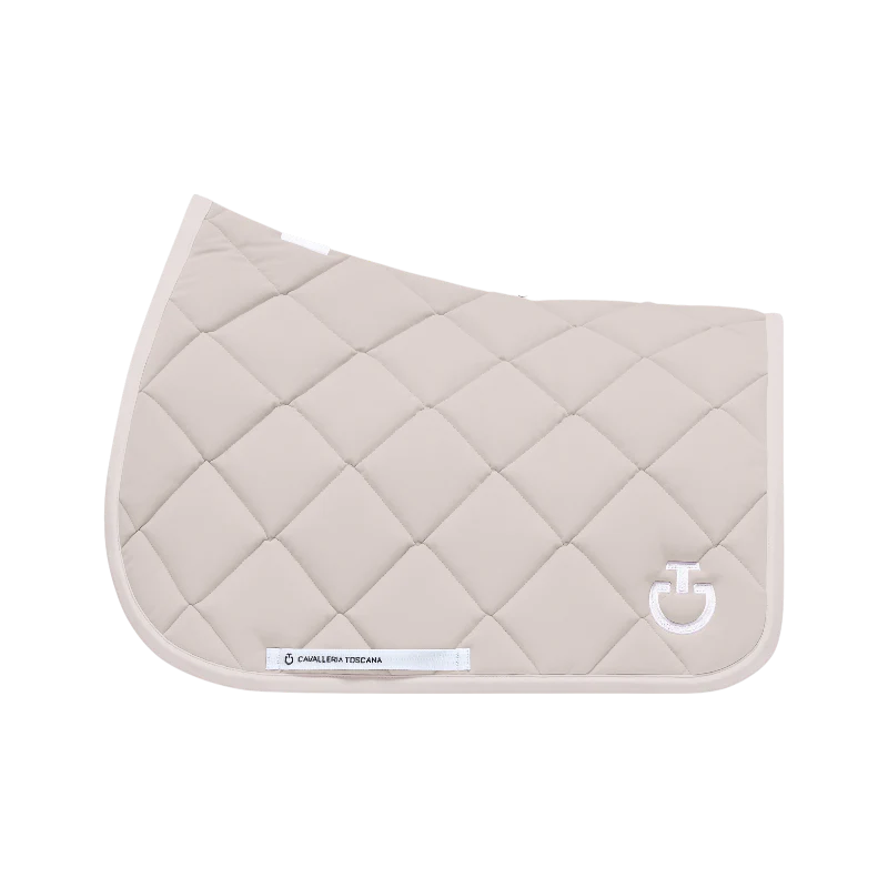Cavalleria Toscana - Tapis de selle Diamond Quilted Jersey vanille
