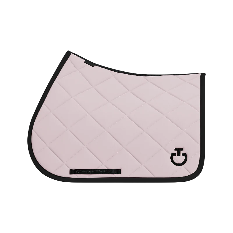Cavalleria Toscana - Tapis de selle Diamond Quilted Jersey violet ice/ noir
