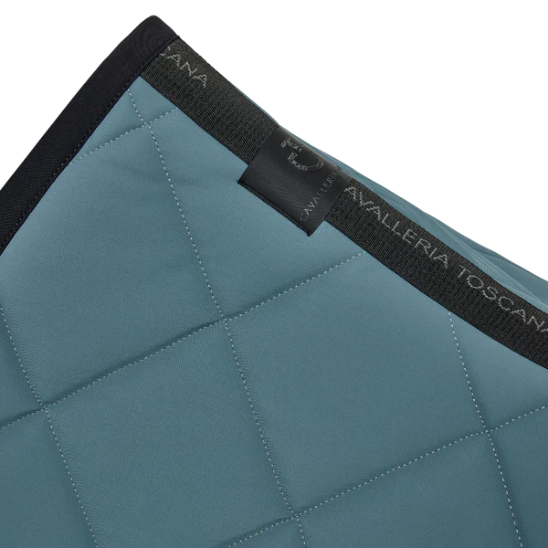Cavalleria Toscana - Tapis de selle Diamond Quilted Jersey peacook green