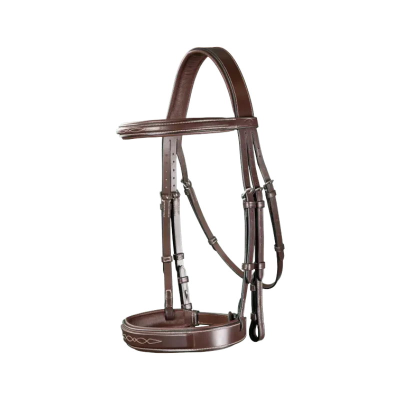Dyon - Bridon muserolle large Hunter US Collection havane