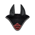 Equestrian Stockholm - Bonnet pour chevaux Modern Luxe noir/ rouge foncé