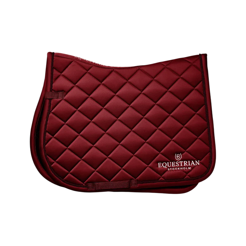 Equestrian Stockholm - Tapis de selle Line bordeaux
