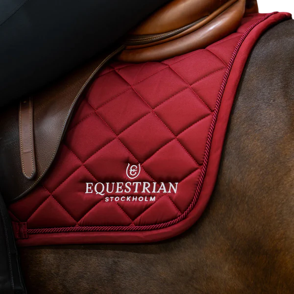 Equestrian Stockholm - Tapis de selle Line bordeaux