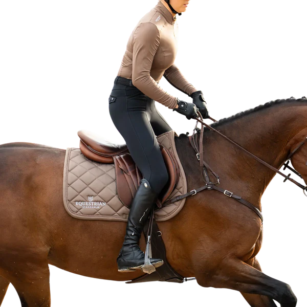 Equestrian Stockholm - Tapis de selle Line champagne