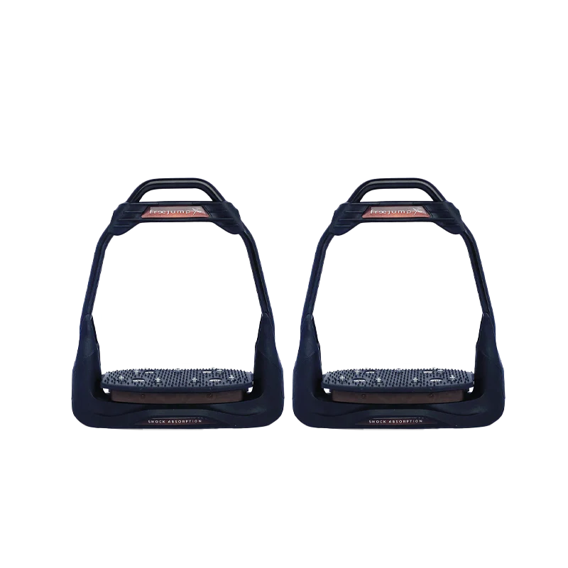 Freejump - Étriers Air's Full black plancher plat / oeil droit / chocolat