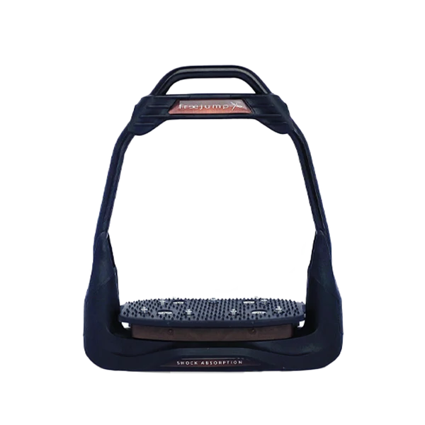 Freejump - Étriers Air's Full black plancher plat / oeil droit / chocolat