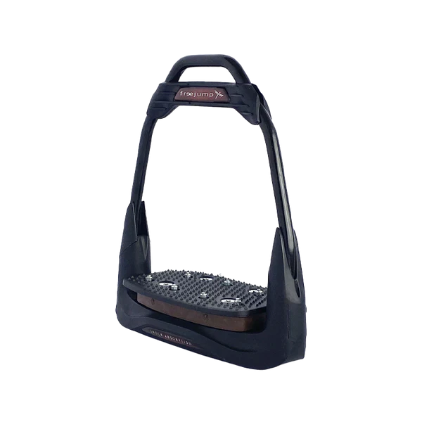 Freejump - Étriers Air's Full black plancher plat / oeil droit / chocolat