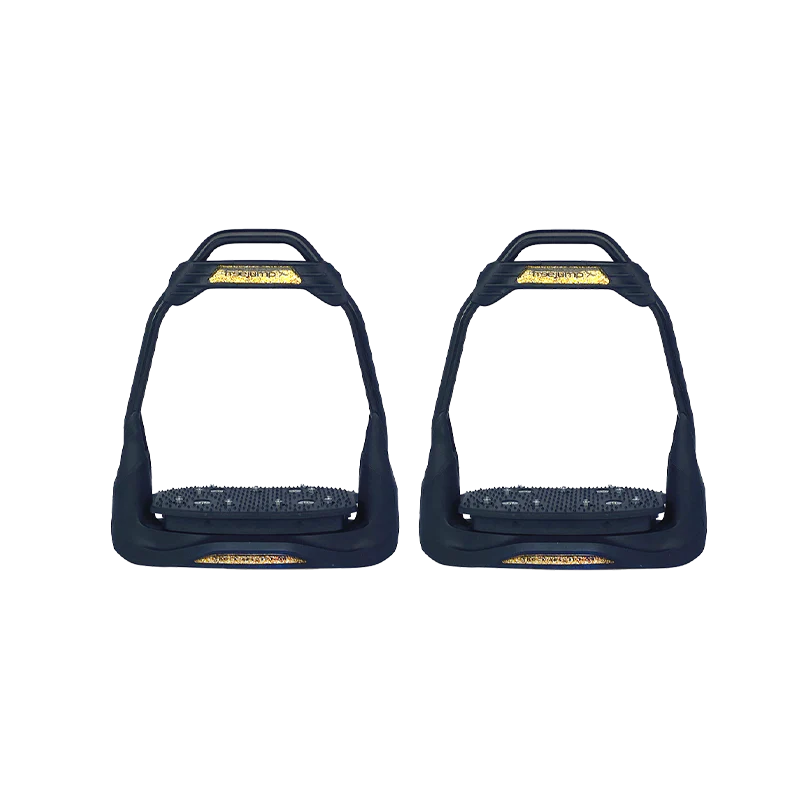 Freejump - Étriers Air's Full black plancher plat / oeil droit / gold Glitter édition