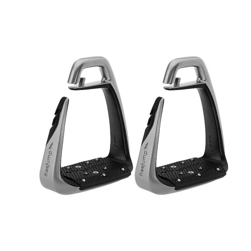 Freejump - Étriers Soft'Up Classic + argent / noir