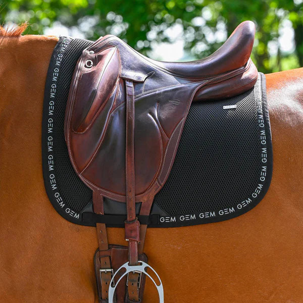 GEM - Tapis de dressage Mesh grip noir/ silver