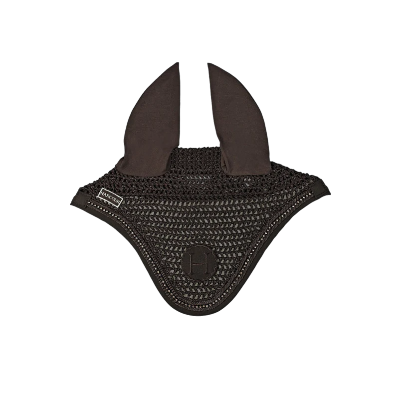 Harcour - Bonnet pour chevaux Fablir marron foncé