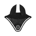 Harcour - Bonnet pour chevaux Fredy noir/ blanc