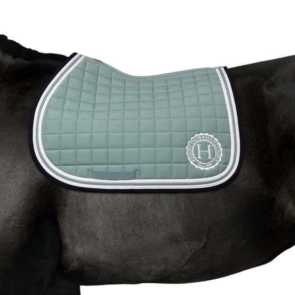 Harcour - Tapis de selle Soft gris vert
