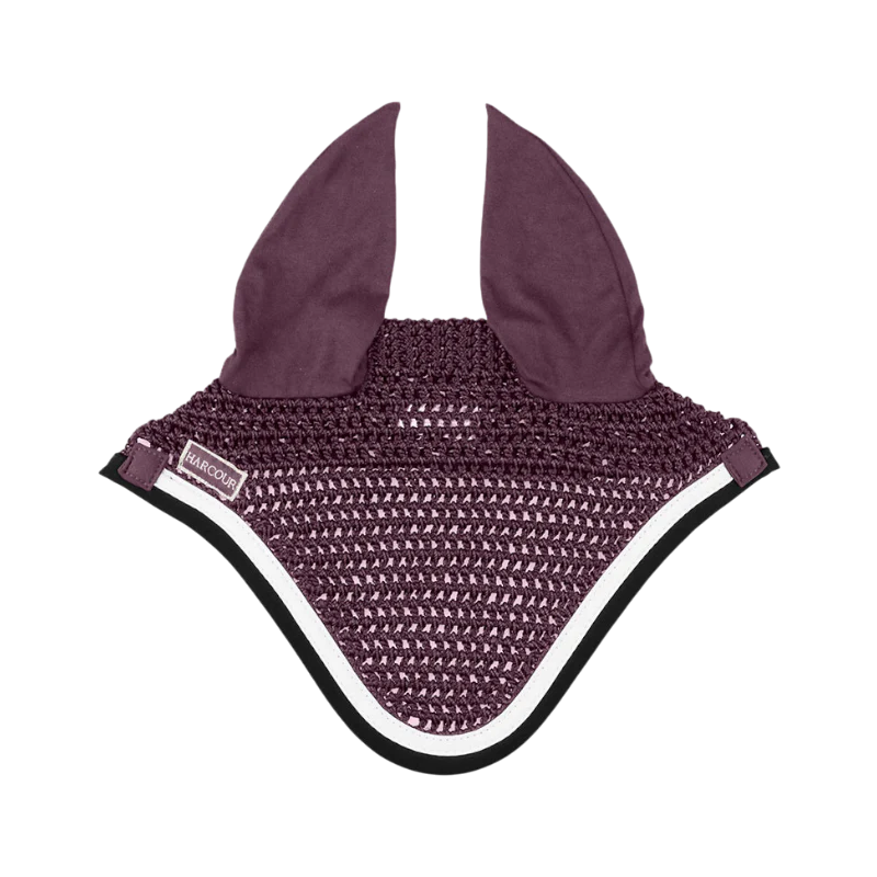 Harcour - Bonnet pour chevaux Feeby aubergine