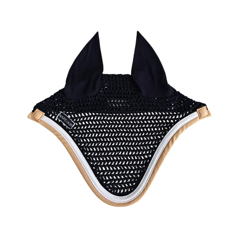 Harcour - Bonnet pour chevaux Feeby noir