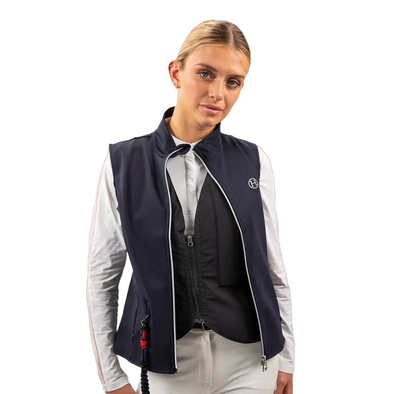 Harcour - Pack gilet sans manches femme Senjo compatible airbag marine + Airbag