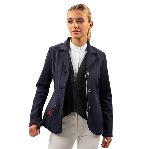 Harcour - Pack veste de concours femme Kanji compatible airbag marine + Airbag