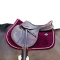 Kentucky Horsewear - Tapis de selle Velvet Jumping Bordeaux