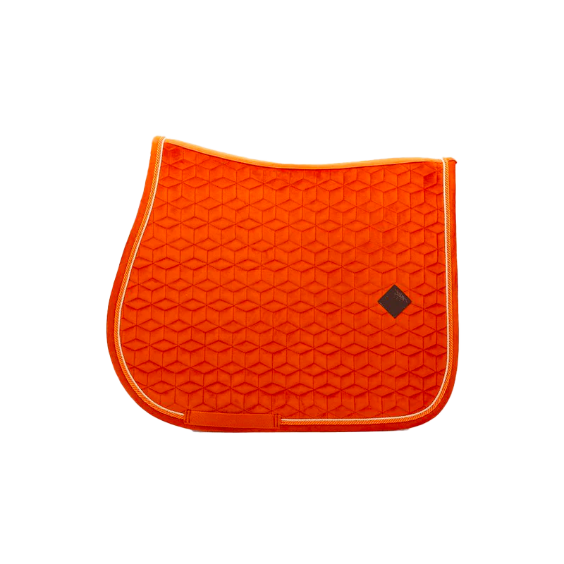 Kentucky Horsewear - Tapis de selle Velvet Jumping Orange