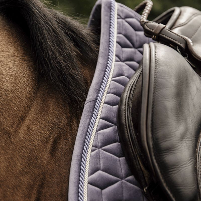 Kentucky Horsewear - Tapis de selle Velvet Jumping Violet