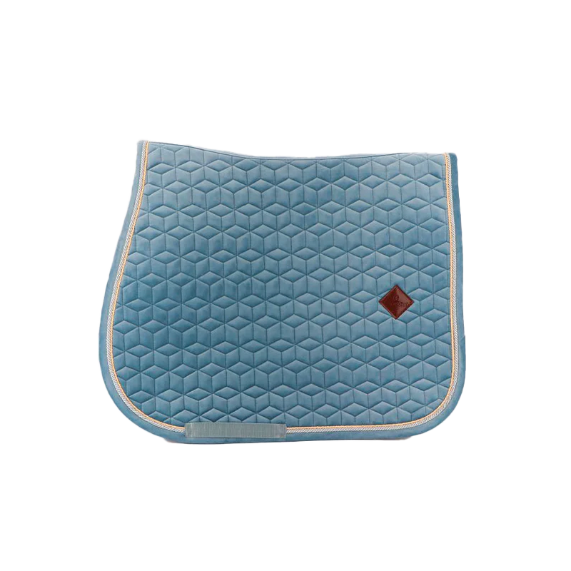 Kentucky Horsewear - Tapis de selle Velvet Jumping Bleu Ciel