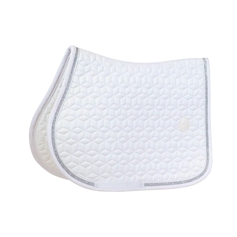 Kentucky Horsewear - Tapis de selle Glitter Rope blanc