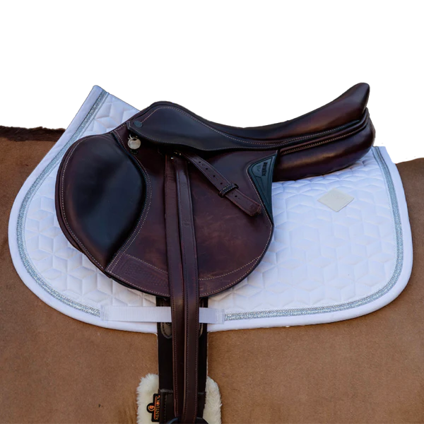 Kentucky Horsewear - Tapis de selle Glitter Rope blanc