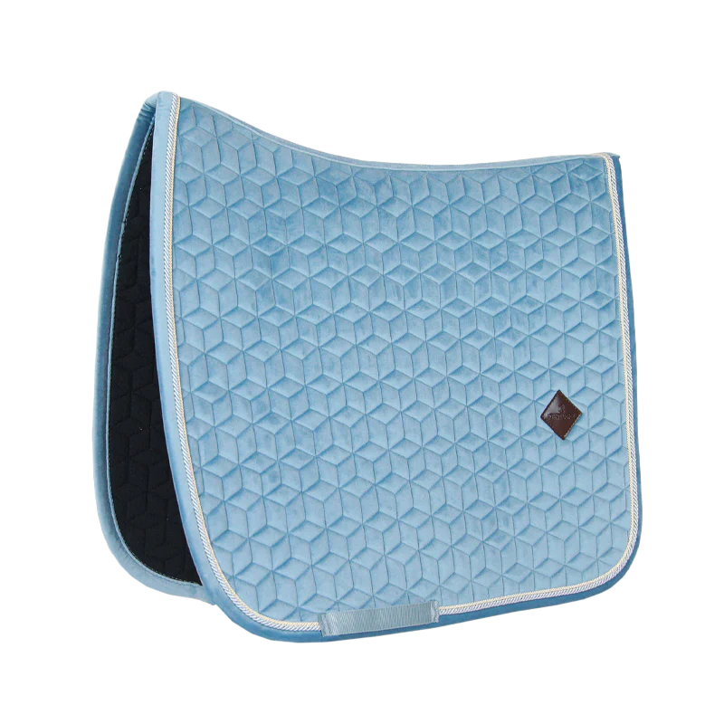 Kentucky Horsewear - Tapis de dressage Velvet bleu ciel