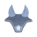 Kentucky Horsewear - Bonnet anti-mouches Wellington 3D Logo corde bleu clair