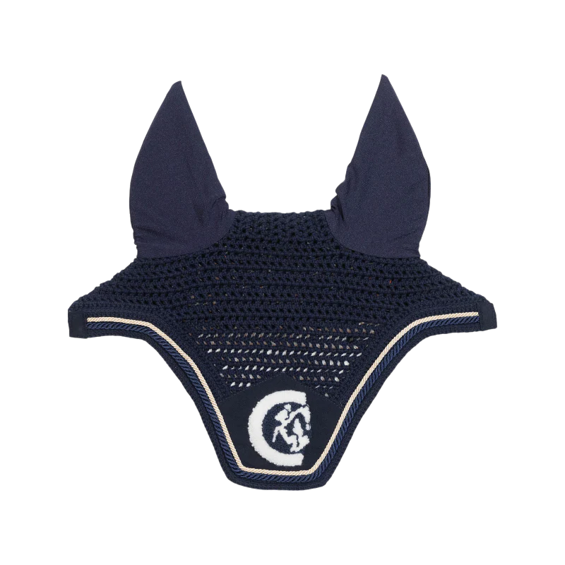 Kentucky Horsewear - Bonnet anti-mouches Wellington 3D Logo corde marine