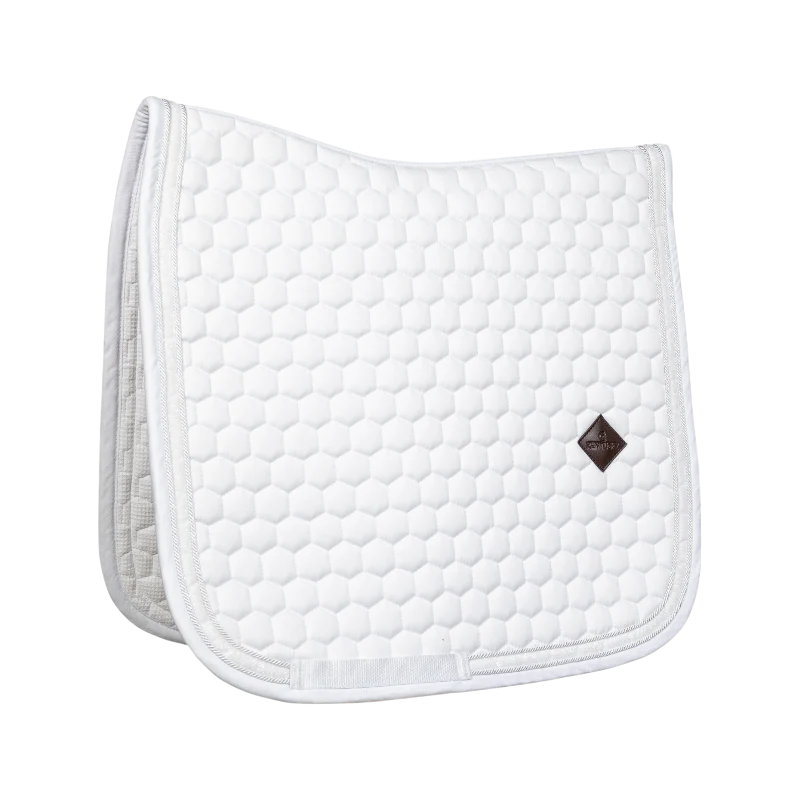 Kentucky Horsewear - Tapis de dressage Glitter Band blanc/ blanc