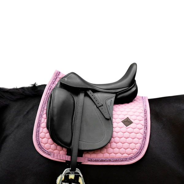 Kentucky Horsewear - Tapis de dressage Glitter Band rose