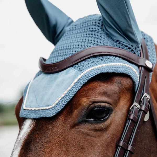 Kentucky Horsewear - Bonnet Wellington velvet bleu ciel