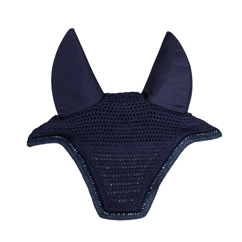 Kentucky Horsewear - Bonnet anti-bruit Glitters marine