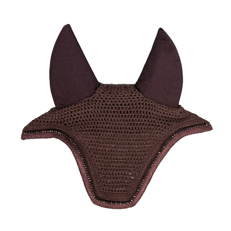 Kentucky Horsewear - Bonnet anti-bruit Glitters marron