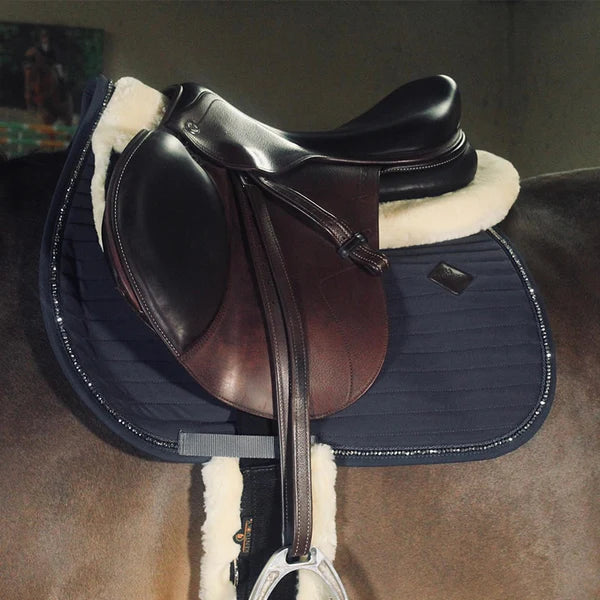 Kentucky Horsewear - Tapis de selle Pearls gris