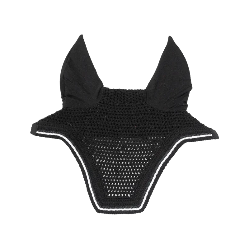 Kentucky Horsewear - Bonnet anti-bruit pour chevaux Wellington Diamond Rope noir