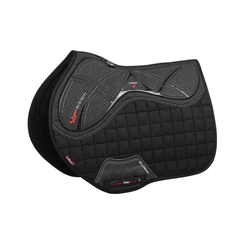 LeMieux - Tapis de selle Square X-Grip Silicone EuroJump noir