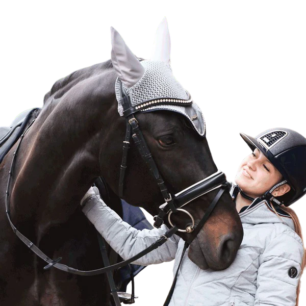 Equestrian Stockholm - Bonnet pour cheval Crystal Grey