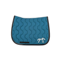 Pénélope - Tapis de selle Classique bleu canard/ noir
