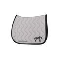 Pénélope - Tapis de selle Classique gris argent/ noir