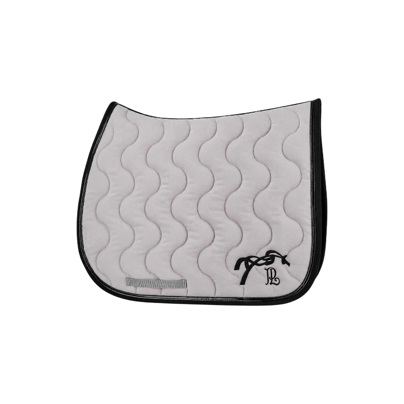 Pénélope - Tapis de selle Classique gris argent/ noir
