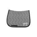 Pénélope - Tapis de selle Classique gris foncé/ noir